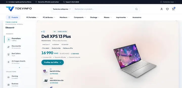 TDEVINFO IT hardware store product page